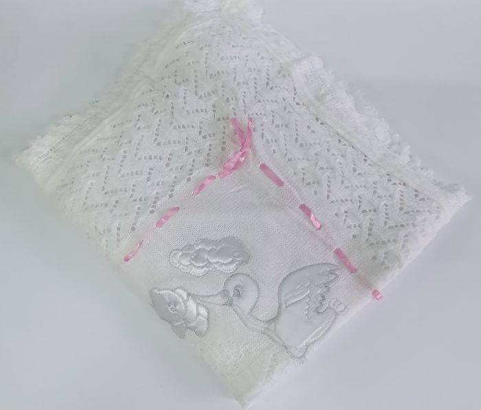 Крижма утеплена White- Pink