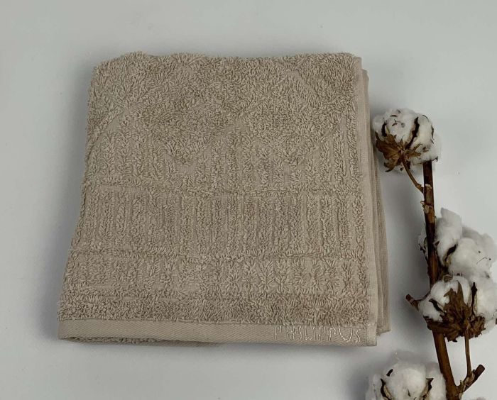 Рушник Philippus Platinum Cotton 50x90 Manila Бежевий(E991)