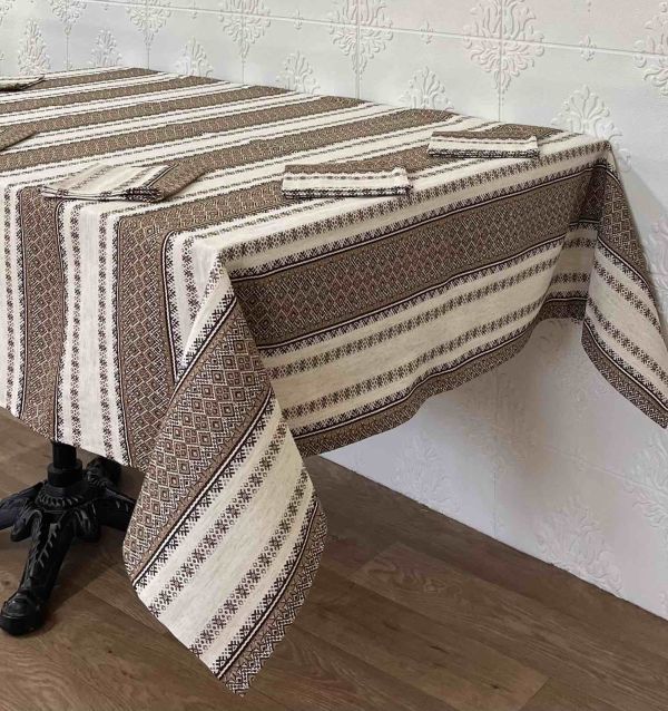 Комплект столовий Едельвіка 190Х140 16.3 льон Beige/2