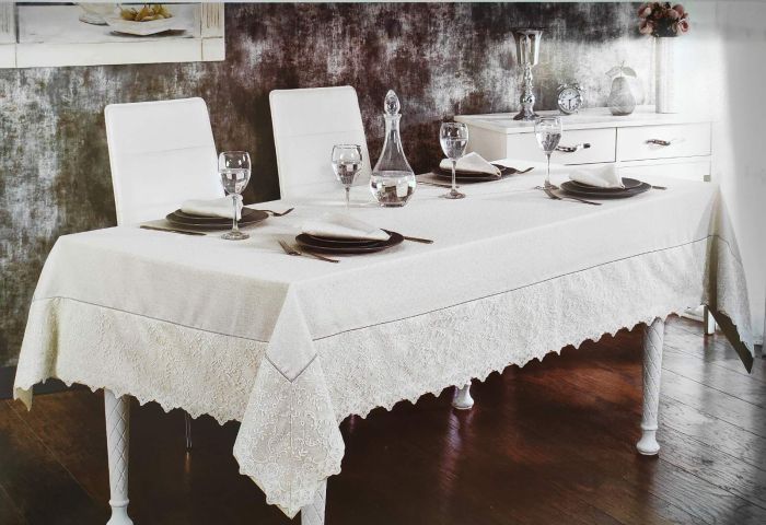Скатертина Set Maison D'or 160х320+12psc Tiana T.Cloth Silver