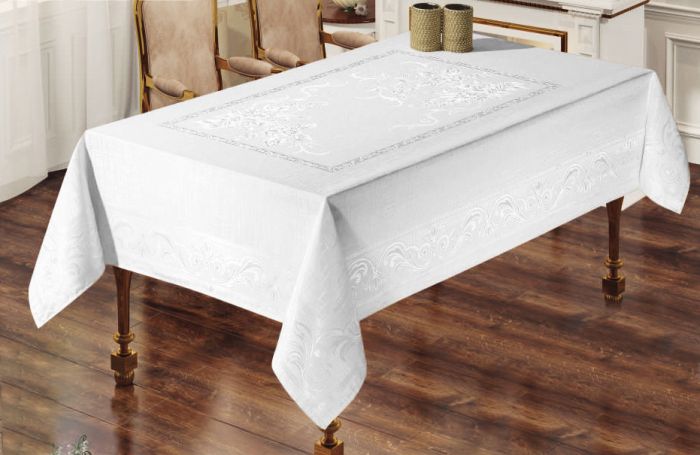 Скатертина Sagol тефлон 110x160 Sgl-003 White в коробці *