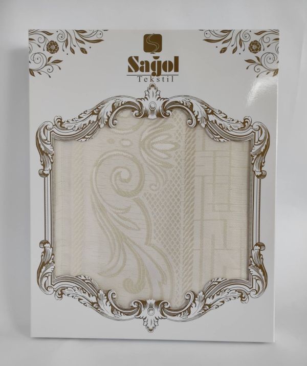 Скатертина Sagol тефлон 140x180 Sgl-003 Cream в коробці *