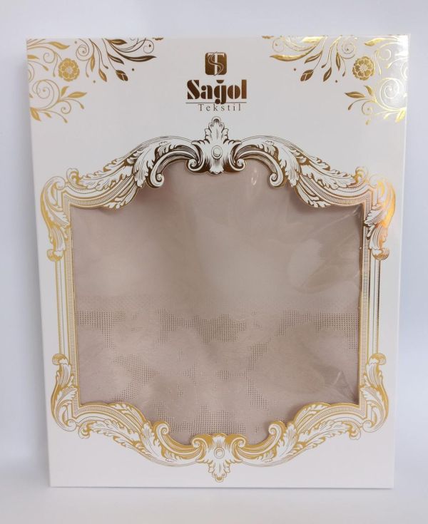 Скатертина Sagol тефлон 140x180 ovale St-060 Cappucino в коробці *