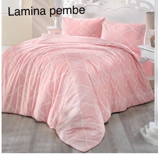 Постільна білизна Altinbasak ранфорс 200x220 Lamina Pembe