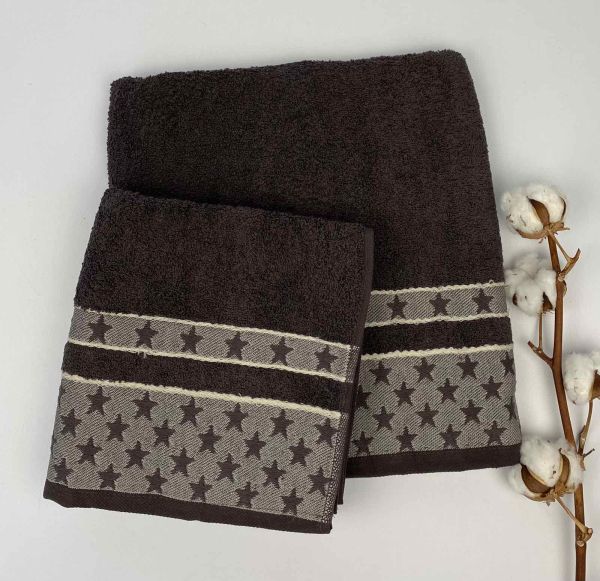 Набір рушників Cottonize 2 шт cod119 Chocolate