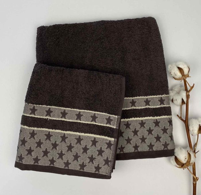 Набір рушників Cottonize 2 шт cod119 Chocolate