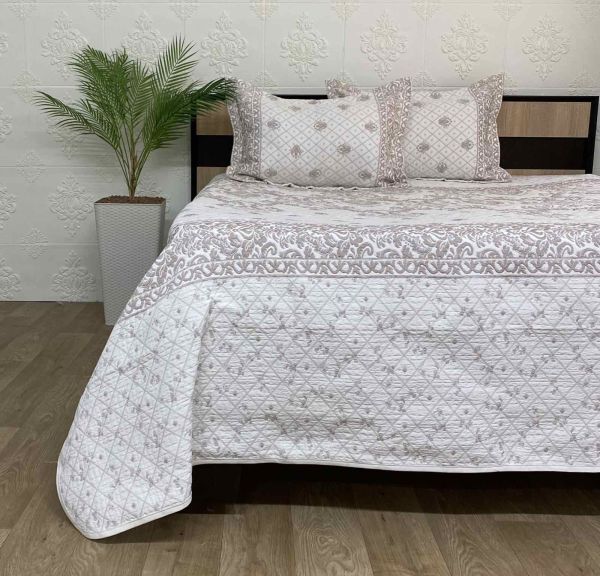 Покривало Moda Box 240х260 з наволочками Ikra Kahve