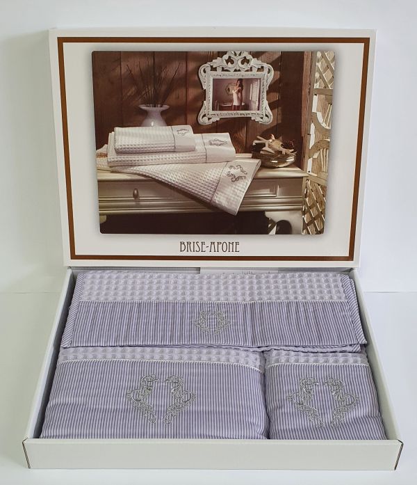 Рушники Maison D'or 3шт Brise Apone Lila