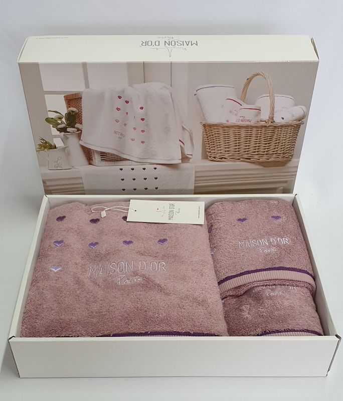 Рушники Maison D'or 3шт Candy Love Lilac
