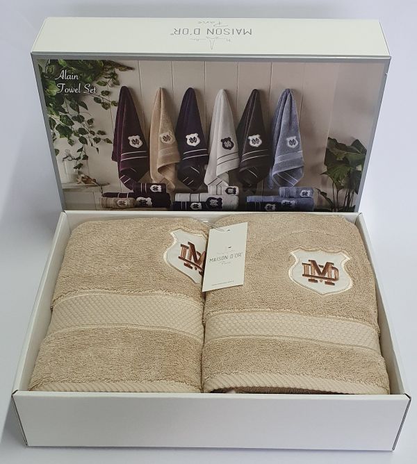 Рушники Maison D'or 3шт Alain Beige