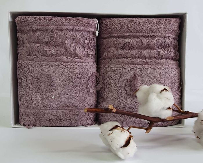 Рушники Maison D'or 2шт Intensive Bamboo Lilac