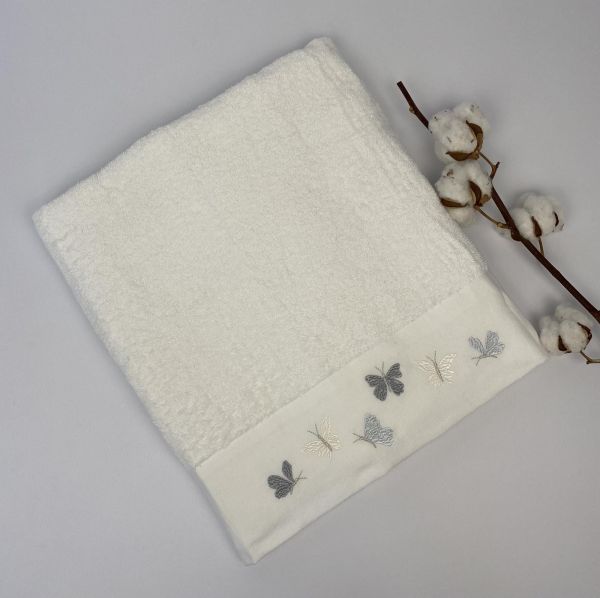 Рушник 90х150 Altinbasak Lavin White