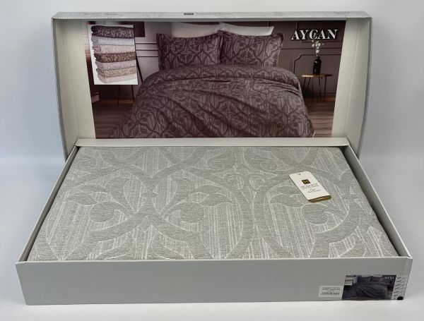 Покривало Moda Box 240х260 з наволочками Aycan Gri