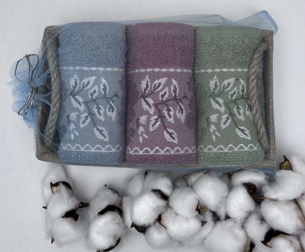 Набір махрових рушників Capa Home 30x50 Leafs 1