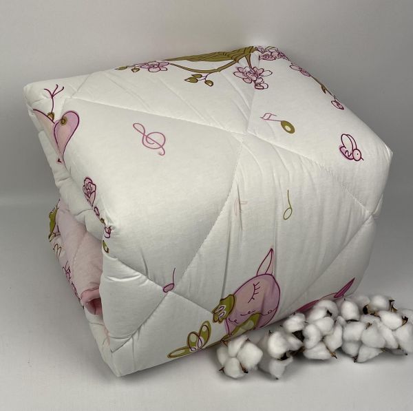 Ковдра дитяча CLASY 90х145 Singer birds V1 Pembe