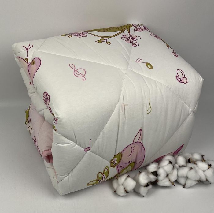 Ковдра дитяча CLASY 90х145 Singer birds V1 Pembe