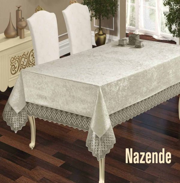 Скатертина Велюр Maison Royale 140x180 Nazende Cream