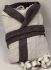 Халат Cottonize cod800 Light Grey-Black L