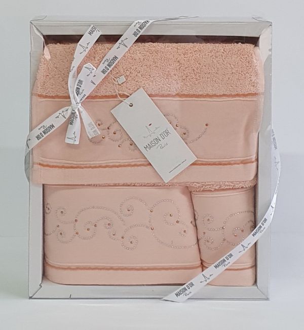 Рушники Maison D'or 3шт Dalliy Peach