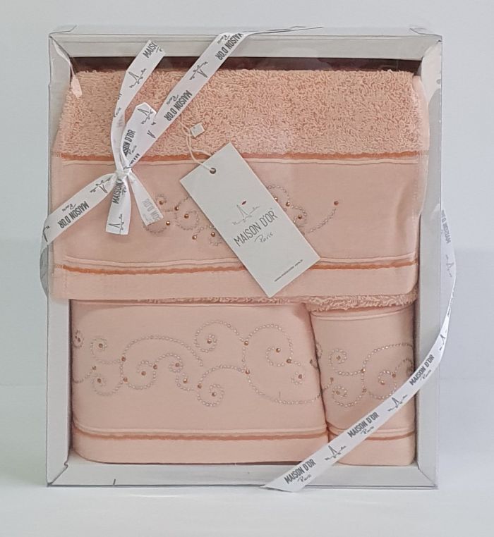 Рушники Maison D'or 3шт Dalliy Peach