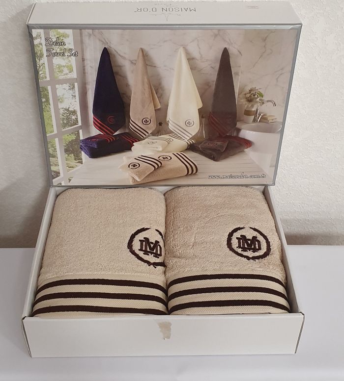 Рушники Maison D'or 3шт Delon Beige