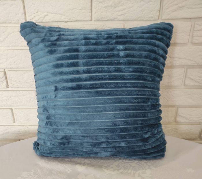 Наволочка велюрова 50х50 Blue