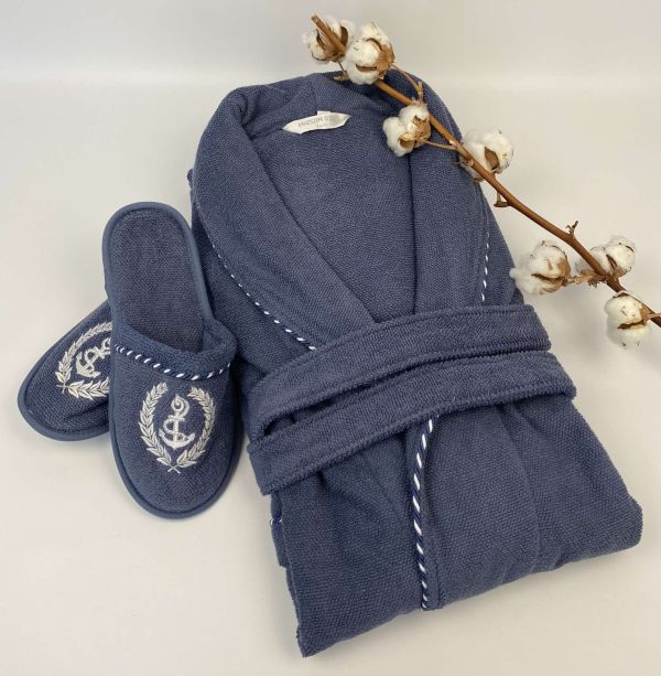 Халат чоловічий Maison D'or Michel Sailing Blue S
