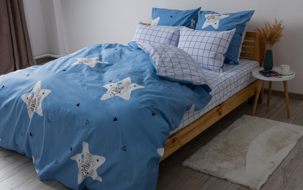 Комплект постільної білизни "Soft dreams" євро (Twinkle Stars,70*70)