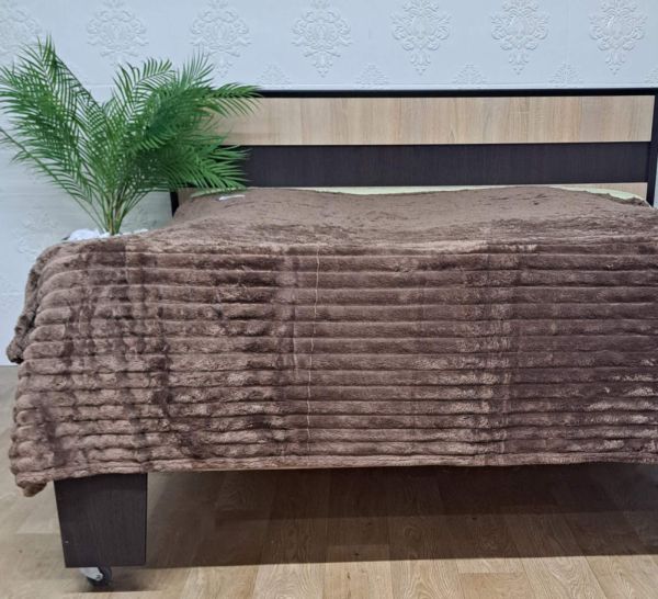 Покривало велюр 180х200 Light  Brown (615)