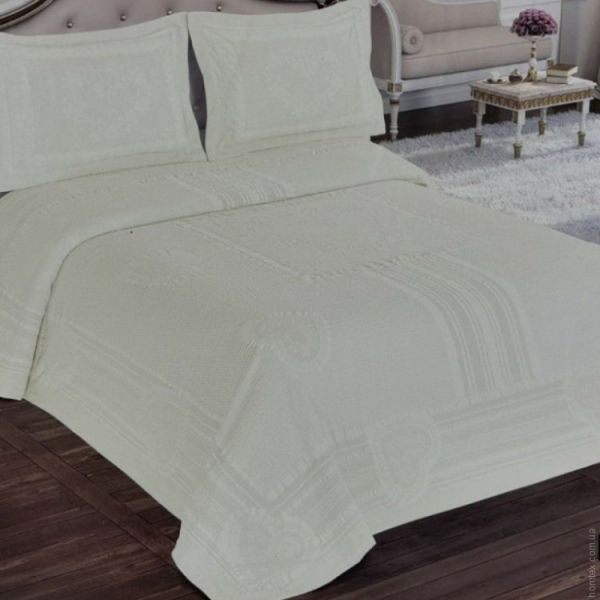 Покривало Пике Maison D'or Lacene 260x260 Cream (Крем)