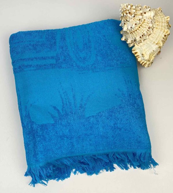 Пляжний рушник Maison D'or Palm 100x200 Blue