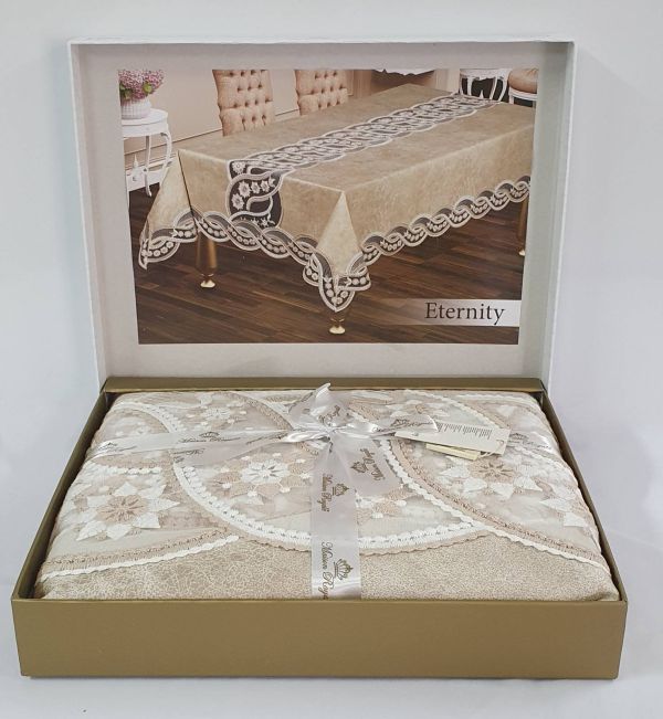 Скатертина Велюр Maison Royale 160x260 Eternity Cappucino