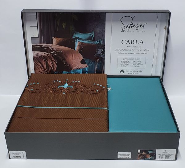 Постільна білизна Saheser Carla 200X220 Kahve
