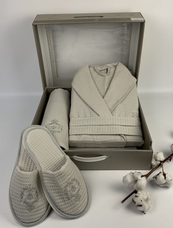 Халат чоловічий Pupilla Manhattan Light Grey
