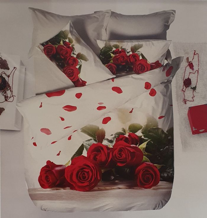 Постільна білизна Altinbasak 3D сатин 200x220 Abt 41