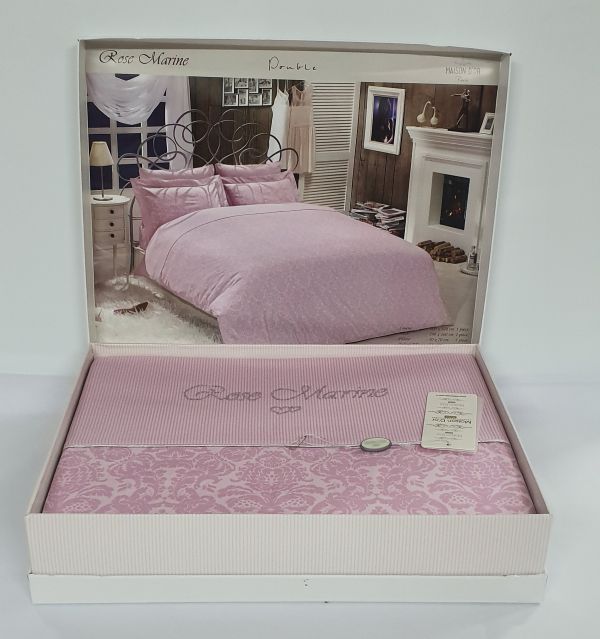 Постільна білизна Maison D'or сатин 200х220 Rose Marine Pink