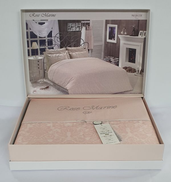 Постільна білизна Maison D'or сатин 200х220 Rose Marine Salmon
