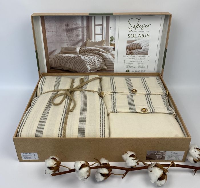 Постільна білизна Saheser Naturel 200X220 Solaris Grey