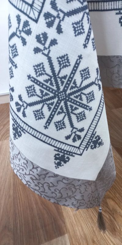Скатертина Maison Royale льон 160x220 Kilim Cream-Grey