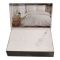 Постільна білизна Maison D'or сатин жаккард з мереживом 200x220 Mirabella Dantela Cream