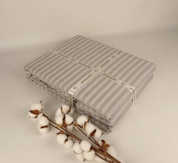 Постільна білизна Batunur страйп 200x220 см Sena Grey