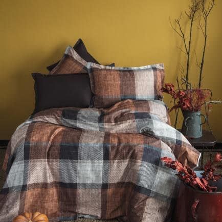 Постільна білизна Issimo Home digital сатин 200х220 DUNLOE CINNAMON