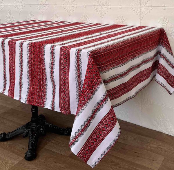 Скатертина Едельвіка 220x140 99-23/00 Коттон Red