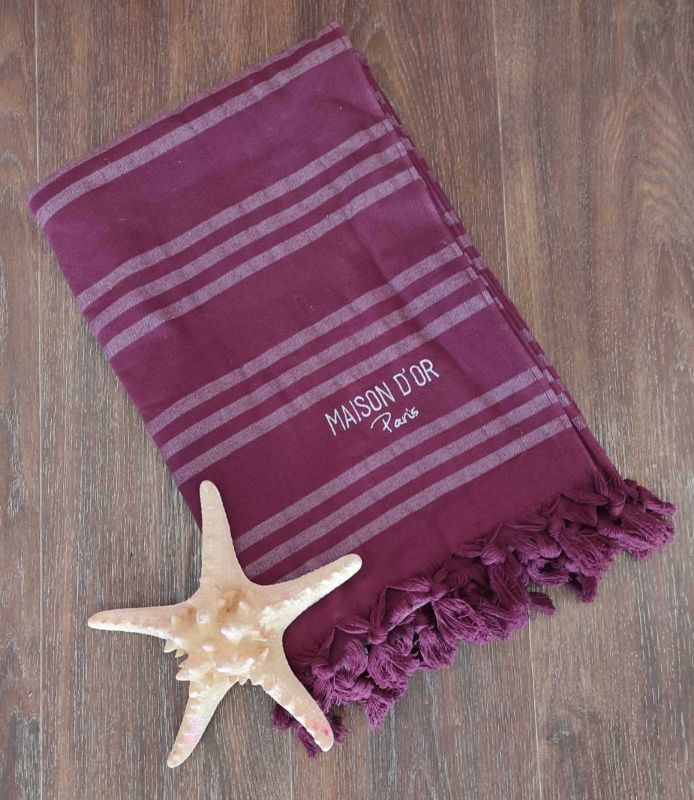 Рушник Maison D'or Violetta 100x200 Burgundy