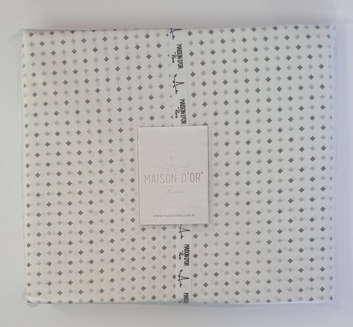 Простирадло 240х285 ранфорс Deluxe Maison D'or Damien Grey