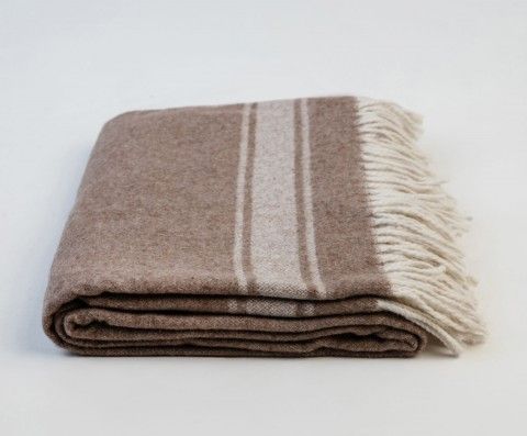 Плед Lanavitta "Wool Mix" 140х200 сіро-бежевий