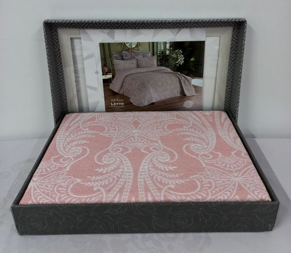 Покривало My Bed Soft Serie 240x260 з наволочками Letto Pudra