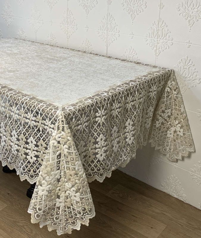 Скатертина Acme Tekstil 160x220 Defne Gold PVS