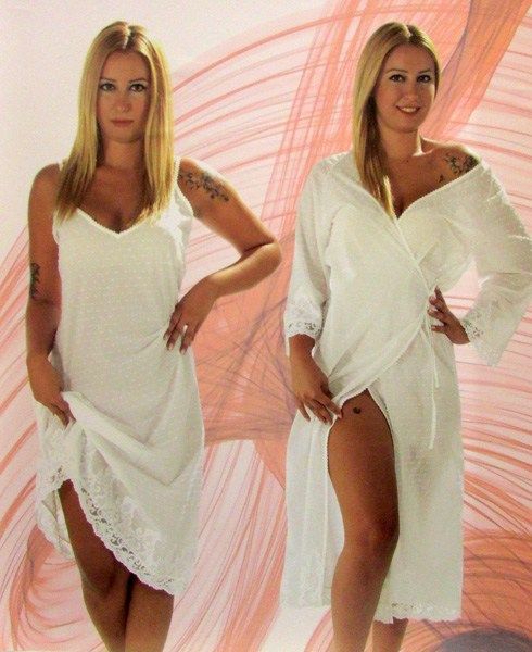 Халат жіночий Maison D'or Aveedon Set Long White S
