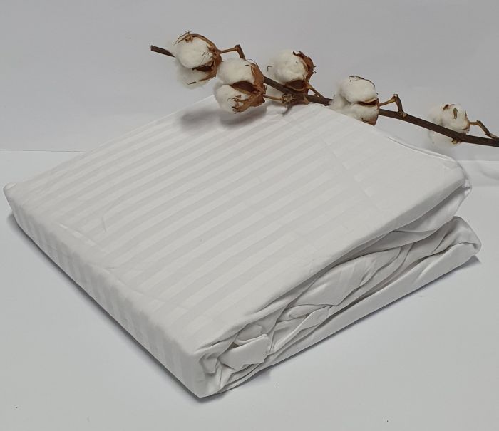 Простирадло на резинці AE Cotton 180x200 + наволочки  White